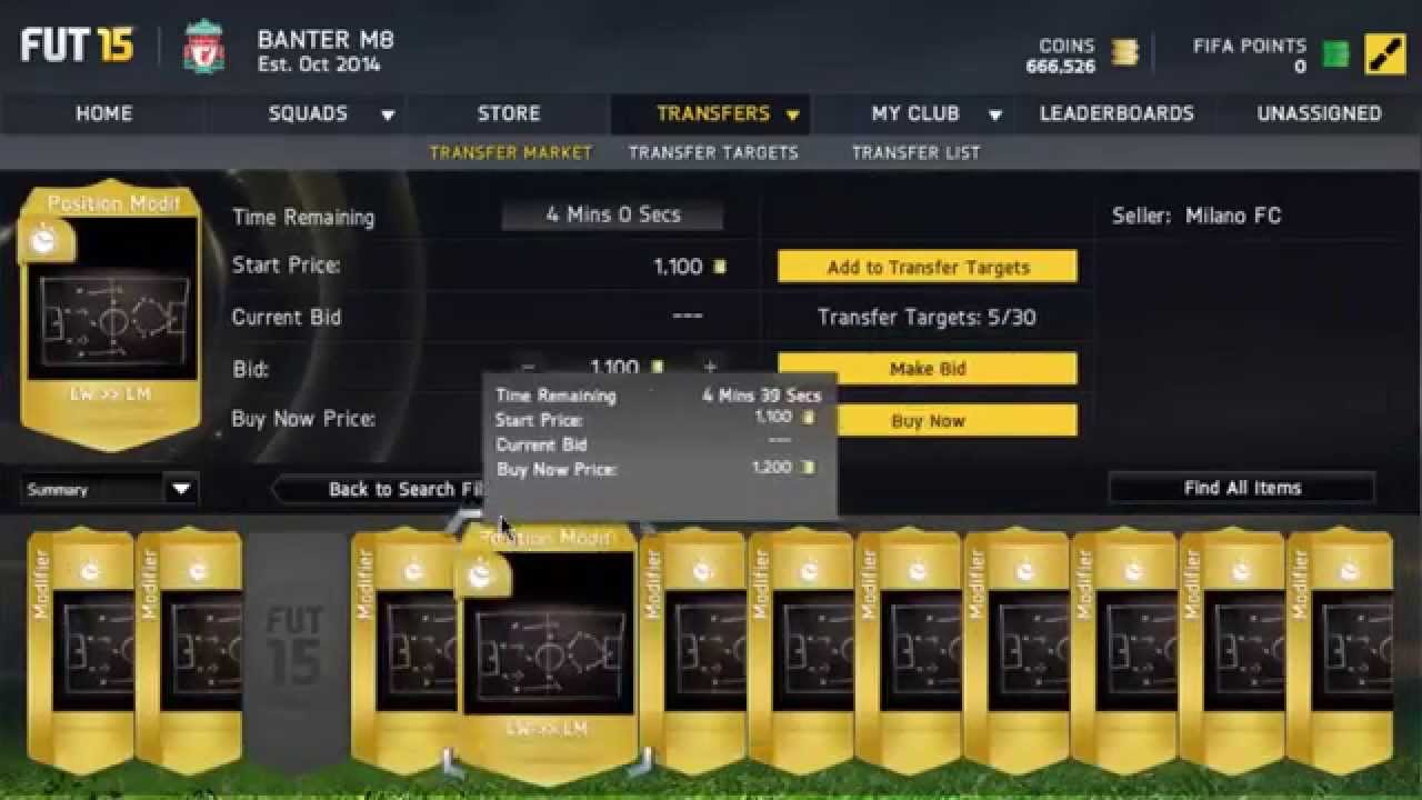 FIFA 15: The Best Chemistry Style Trading Method!