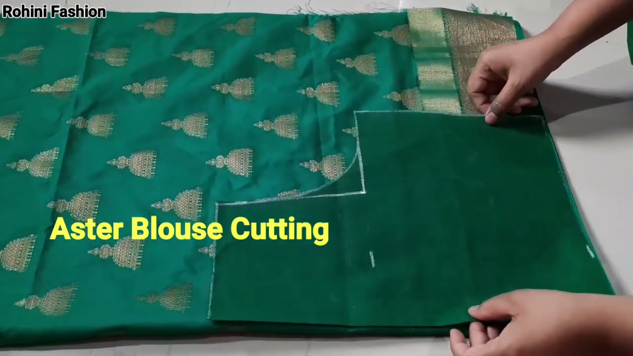 34 inch size aster blouse full cutting|Simple and easy method of cutting