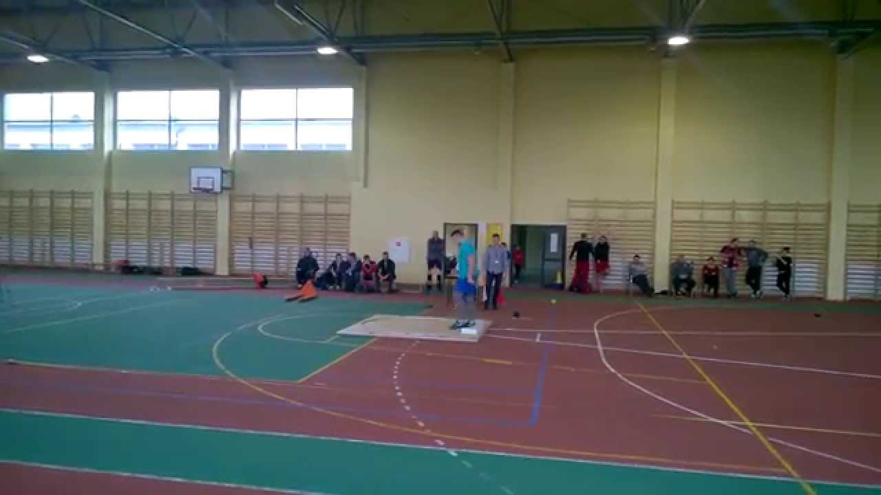 Konrad Bukowiecki kula 5 kg wynik 22,93 m. Shot Put Record !