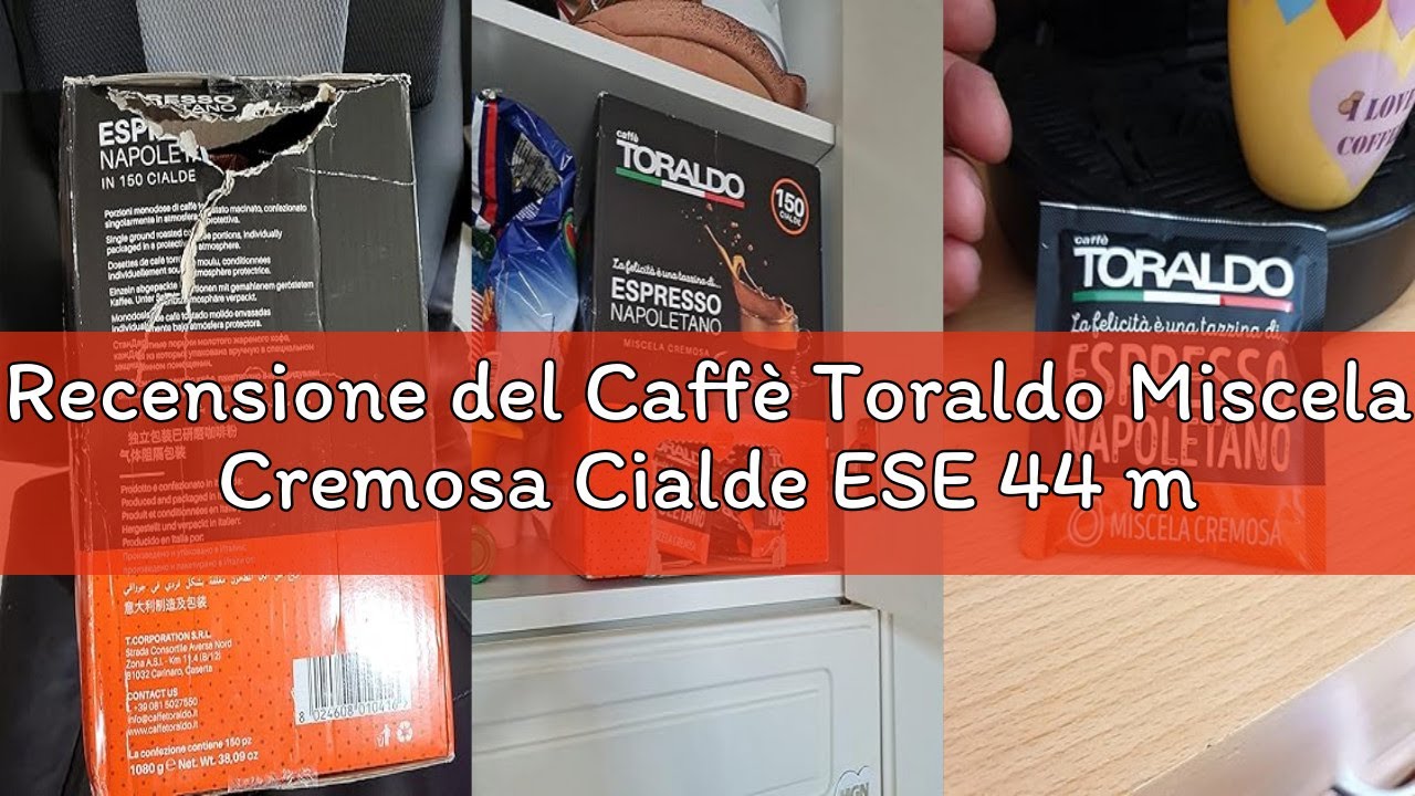 Recensione del Caffè Toraldo Miscela Cremosa Cialde ESE 44 mm (150 Unità)