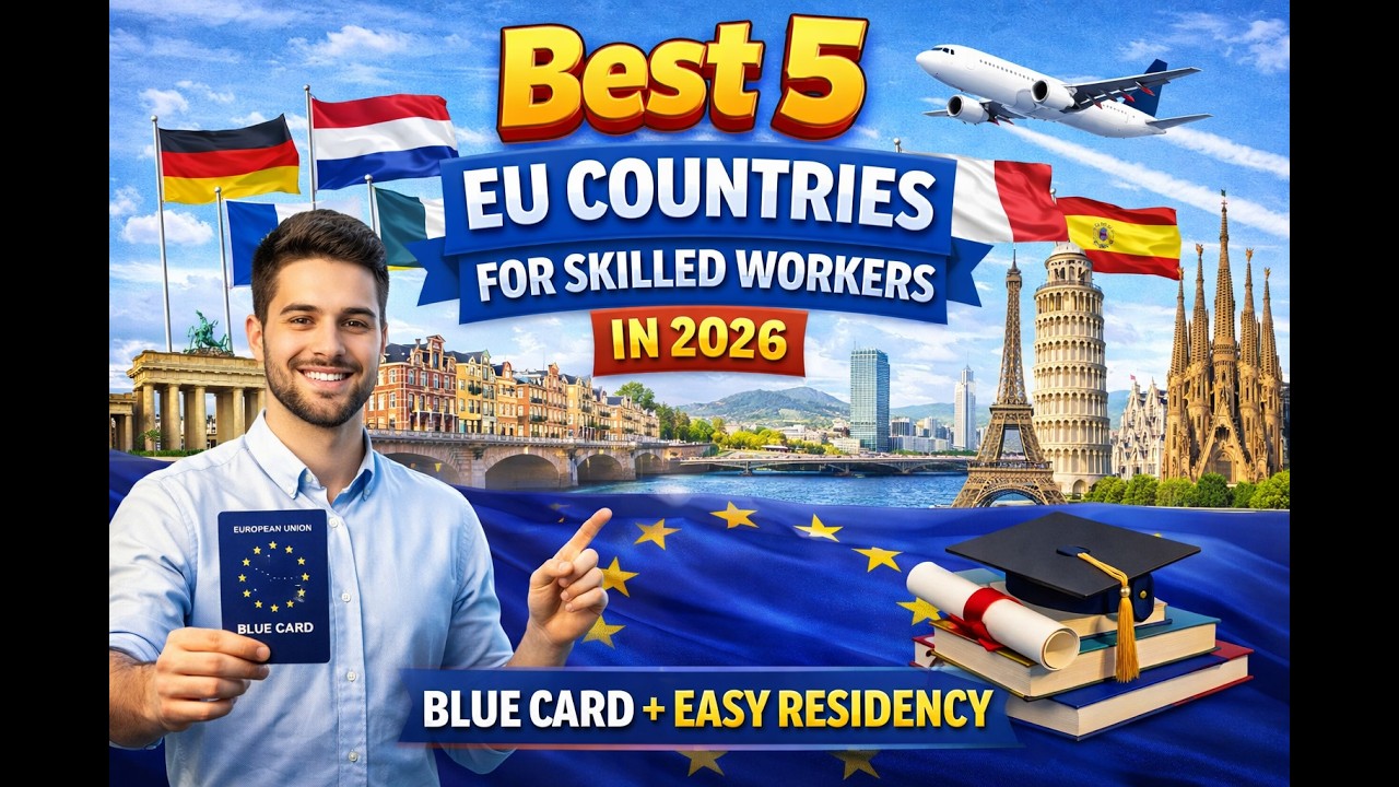 5 EU Countries with Fastest Blue Card to PR Pathway in 2026 | Blue Card + Easy Residency