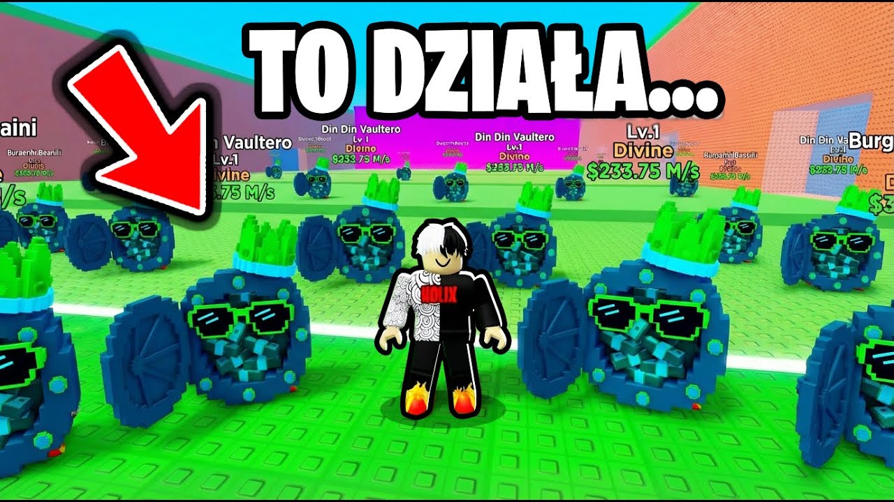 BUG NA NIESKOŃCZONE DIVINE w TSUNAMI BRAINROT! (ROBLOX)