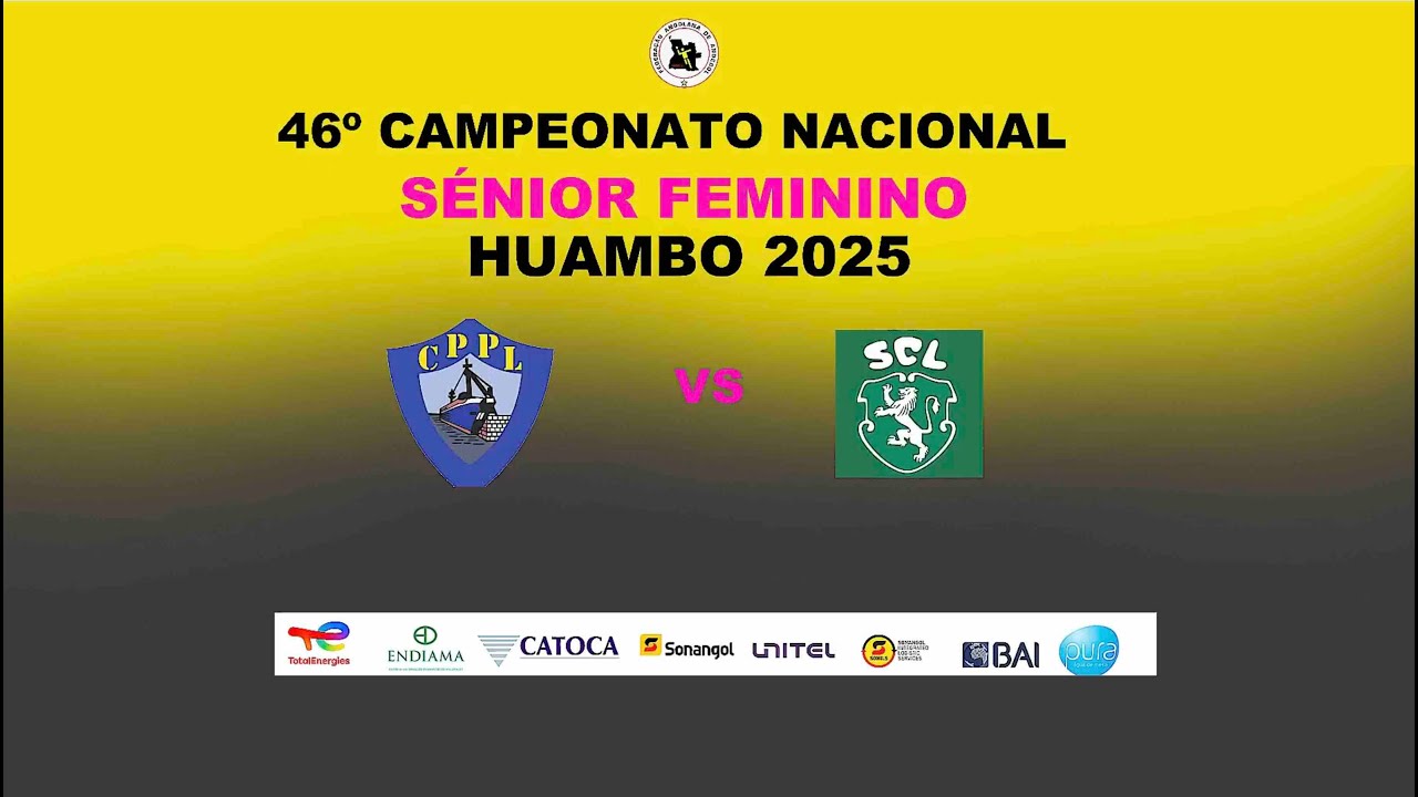 CASA.P,P DO LOBITO VS SPORTING DE LUANDA (46º CAMPEONATO NACIONAL SÉNIOR DE ANDEBOL HUAMBO 2025)