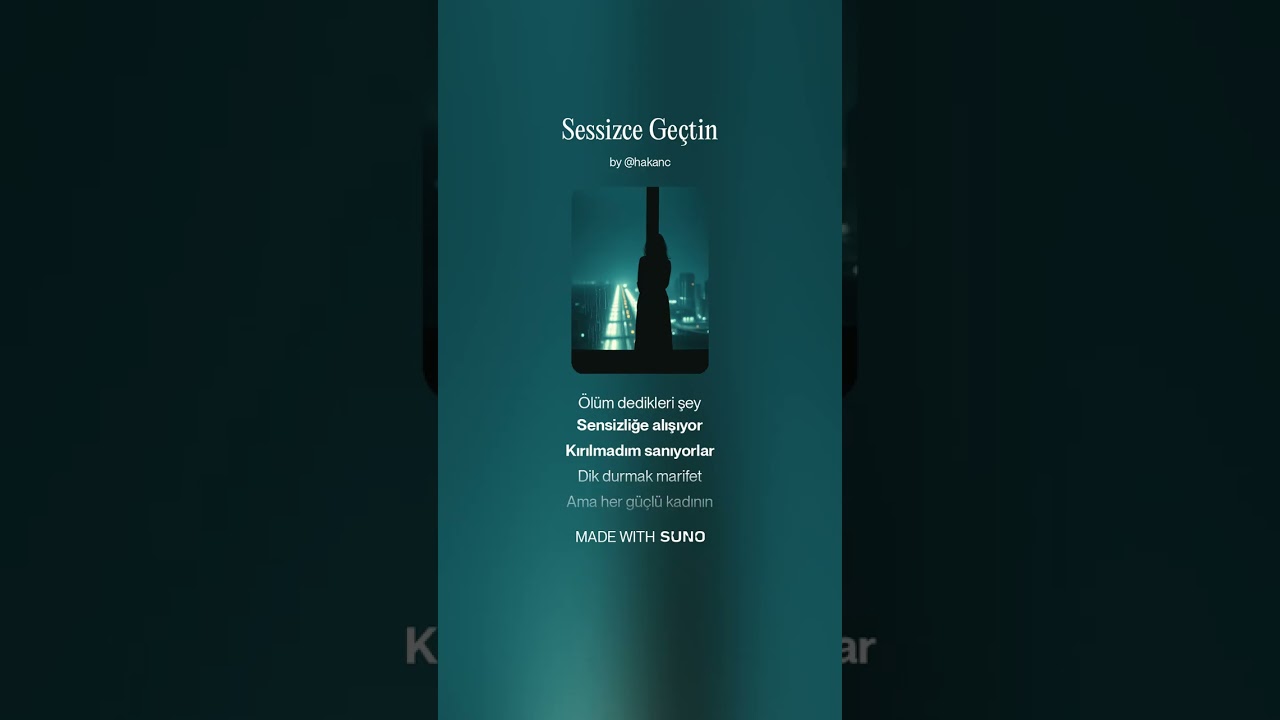 Sessizce Geçtin