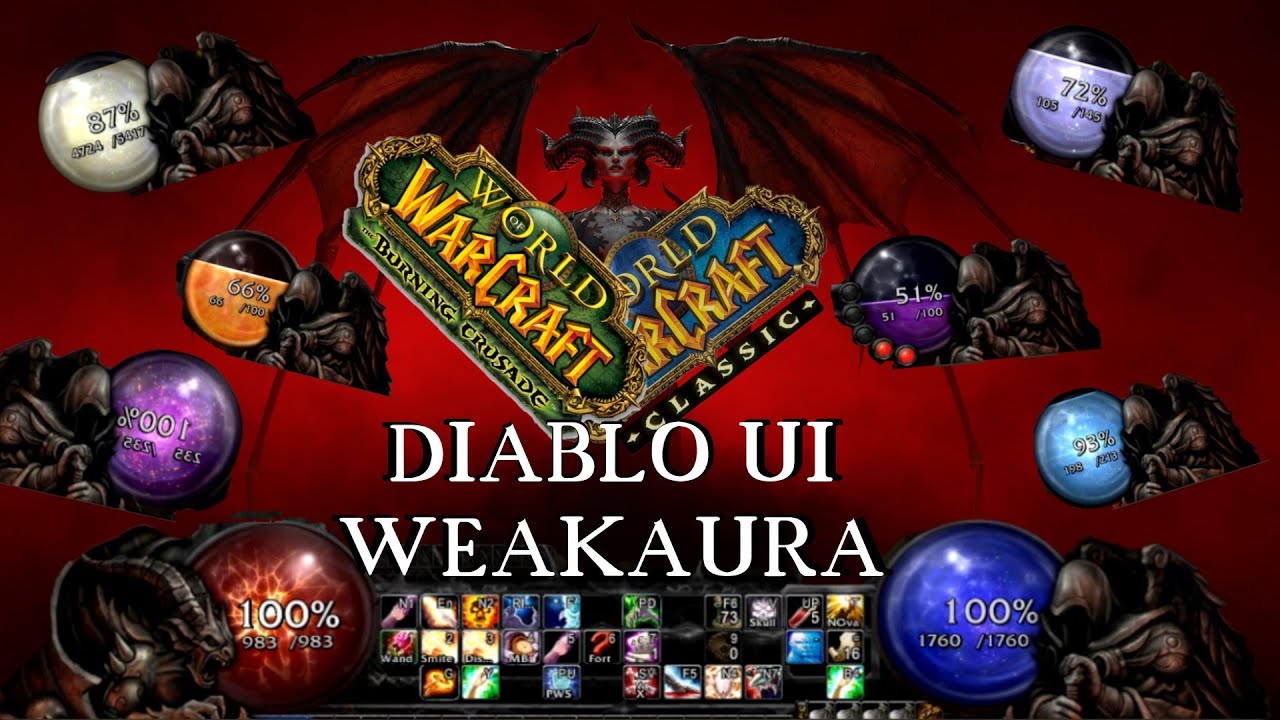 WoW Classic: Интерфейс Diablo Weakaura — доступен для всех игроков!