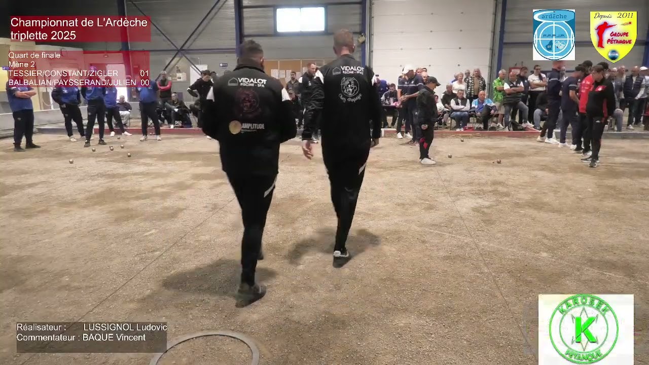 Quart de finale championnat triplette de L'Ardèche