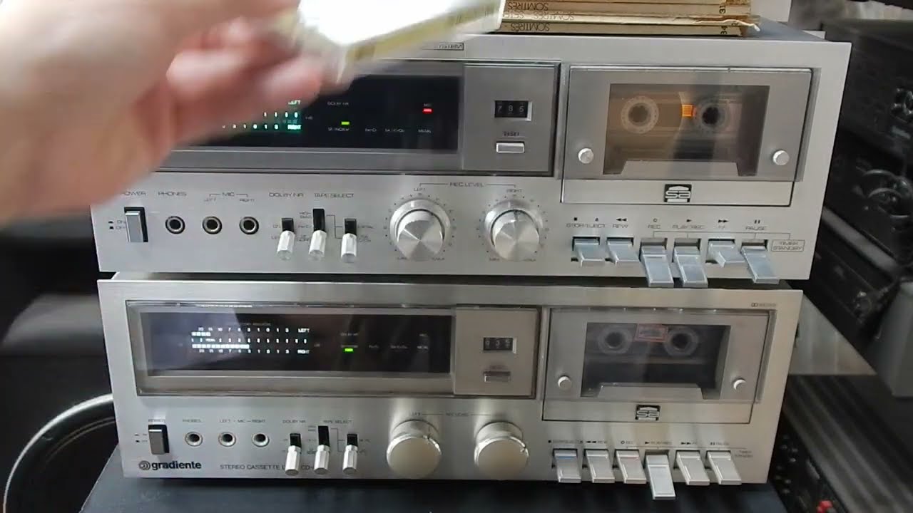 OPINIÃO SINCERA GRADIENTE CD 4000 TAPE DECK FABRICADO NO BRASIL NOS ANOS 80