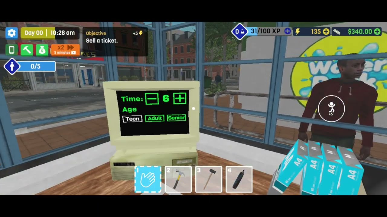 Waterpark Owner Simulator Gameplay In Hindi | KD FIRE OFFICIAL 
