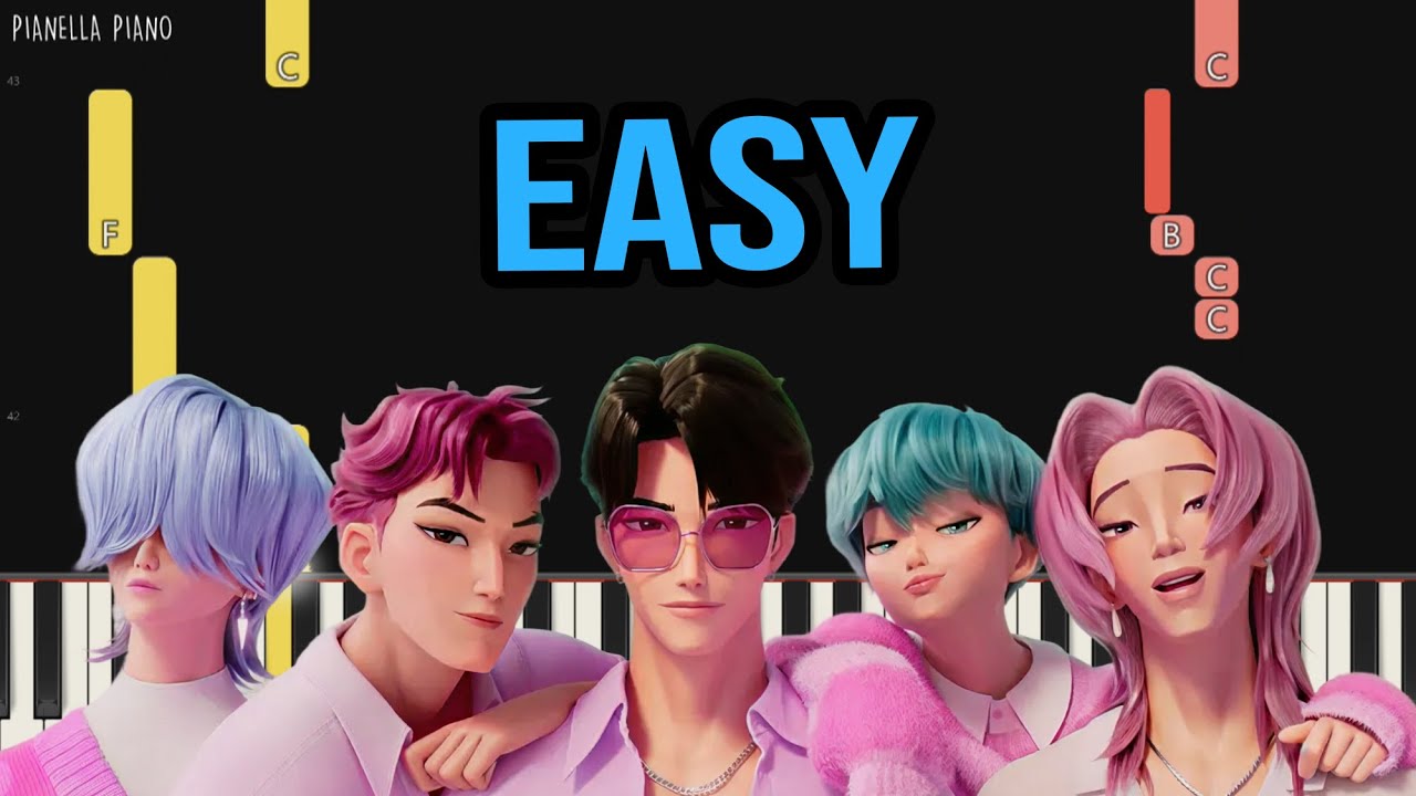 SAJA BOYS - Soda Pop (KPop Demon Hunters) | EASY Piano Tutorial by Pianella Piano