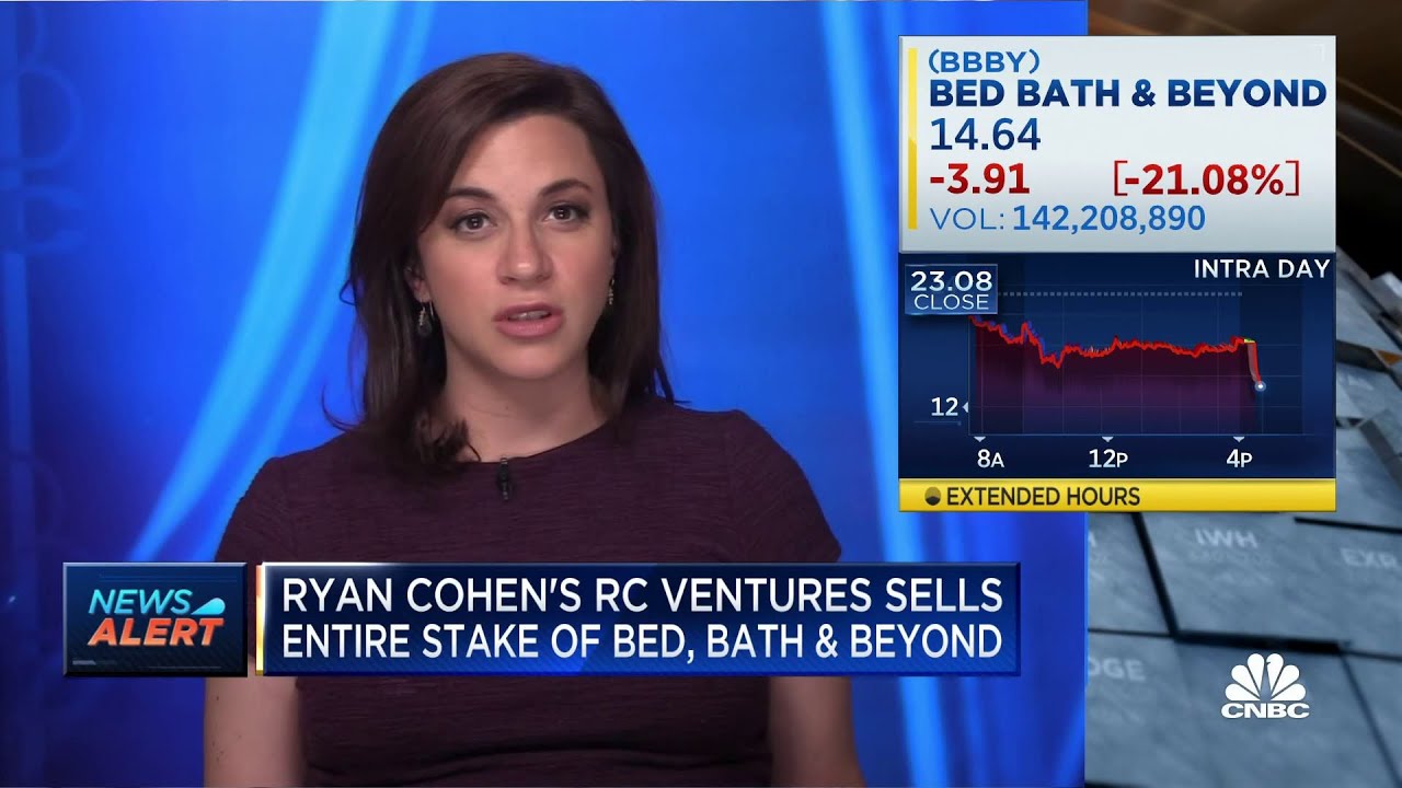 Ryan Cohen's RC Ventures sells entire Bed Bath & Beyond stake
