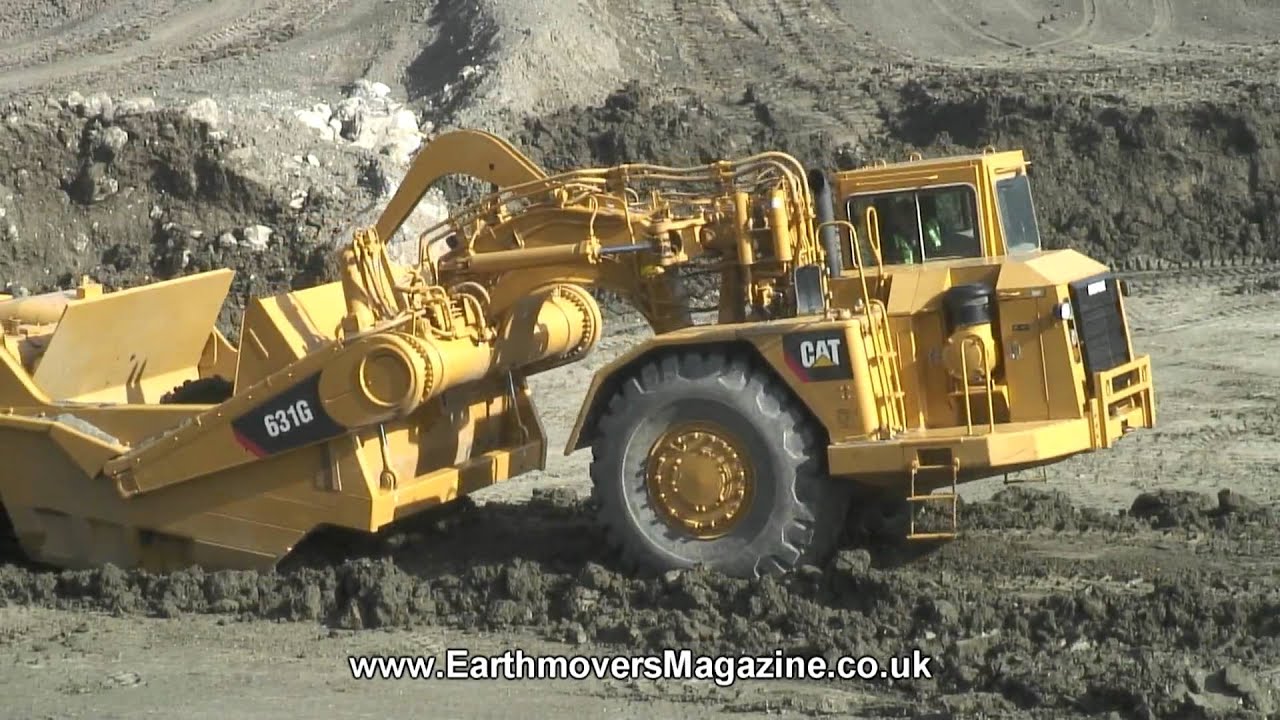 Caterpillar scraper demo at Malaga