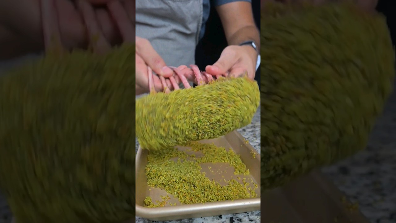 Pistachio Crusted Rack of Lamb