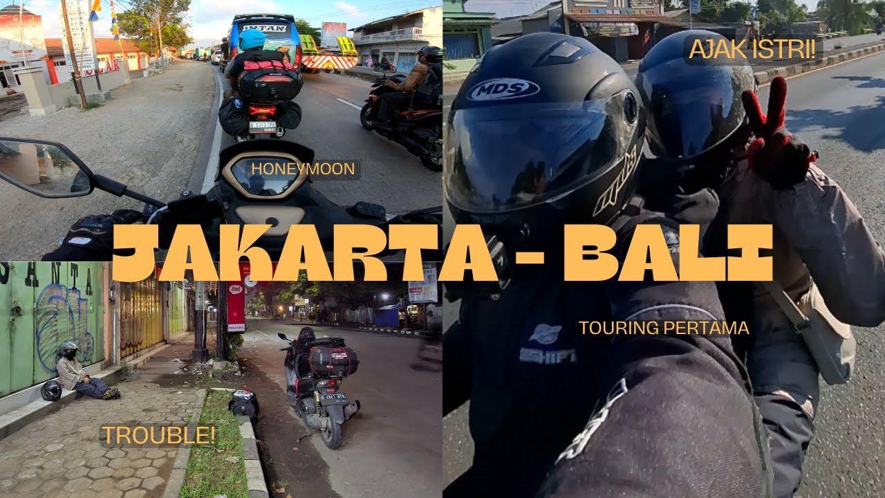 Honeymoon Touring Motor Jakarta - Bali #1 | PERTAMA KALI PANTURAAN BARENG ISTRI! Semarang Situbondo