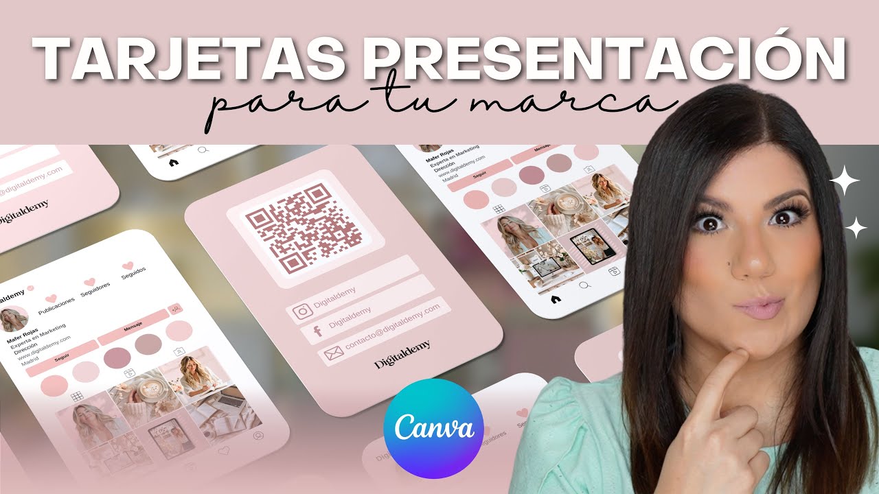 Tarjetas de PRESENTACIÓN estilo INSTAGRAM con CANVA 💫