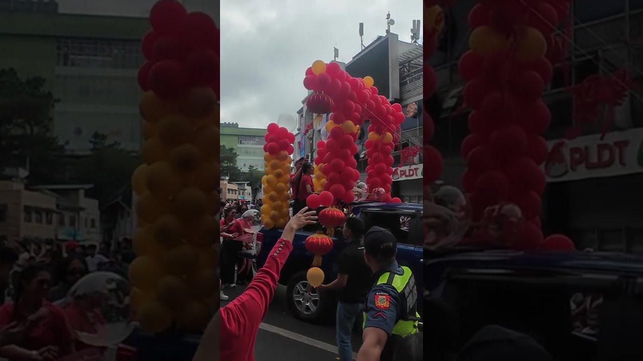 Chinese new year parade Baguio highlights #chinesenewyear #baguioparade #festivalparade