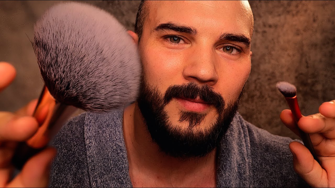 ASMR | Detailed Face Brushing (SAFE Personal Attention) Back to Sleep my Friend 💤