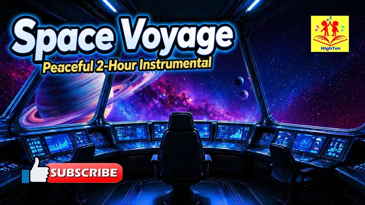 Space Voyage Ambience | Peaceful 2-Hour Instrumental for Relaxation and Focus