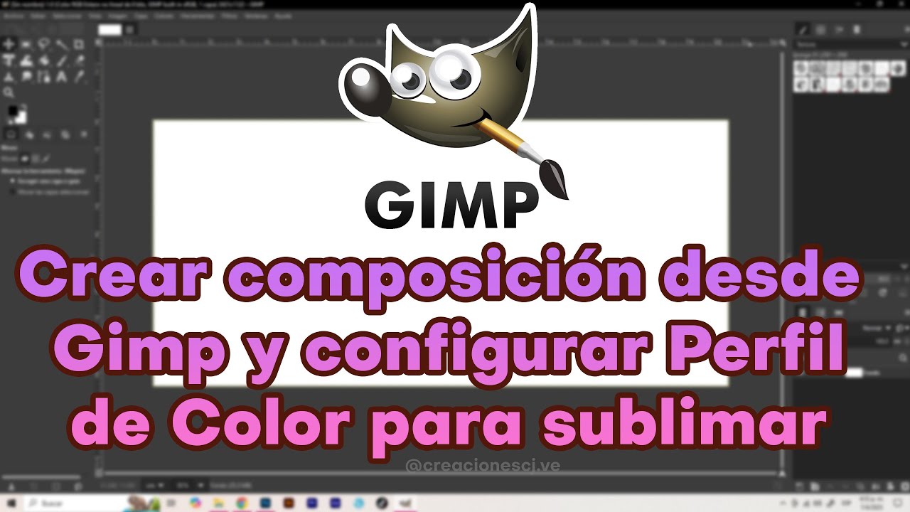 CREAR UN DISEÑO EN GIMP Y AJUSTAR PERFIL DE COLOR PARA IMPRIMIR UNA TAZA