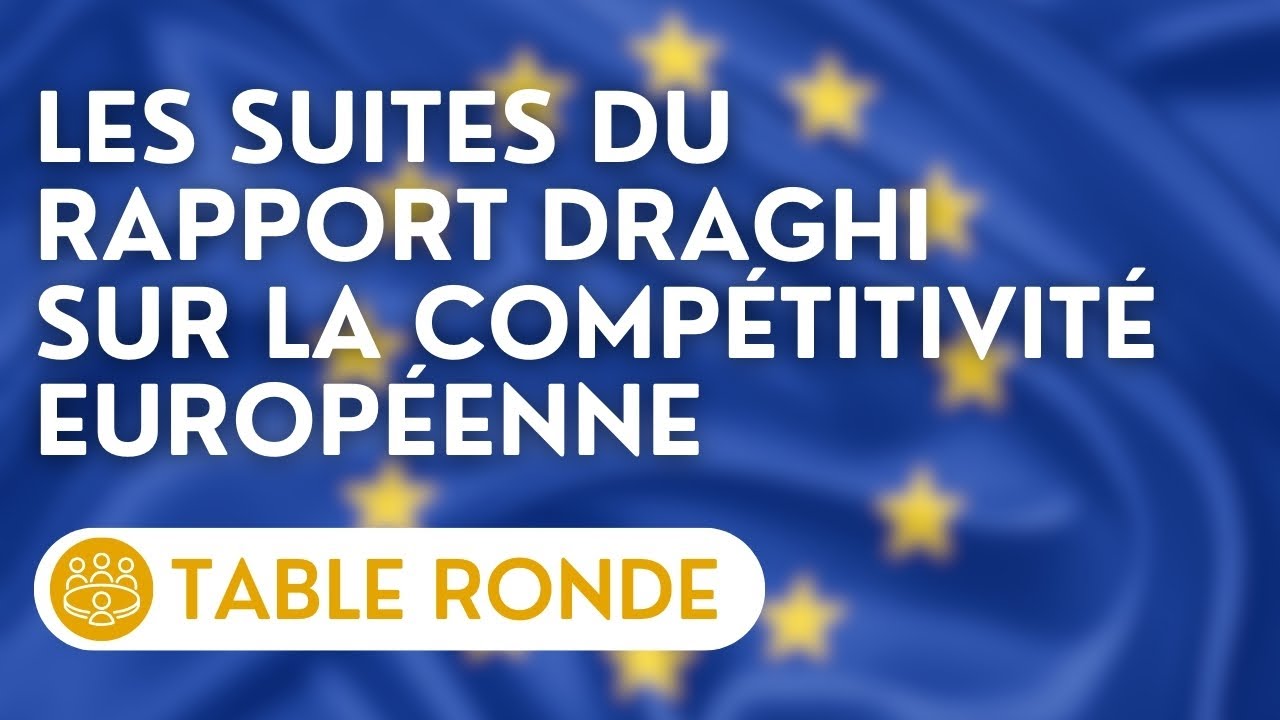 🔴 Table ronde avec Elie Cohen, Nadine Levratto et Jean Pisani-Ferry, sur le rapport Draghi