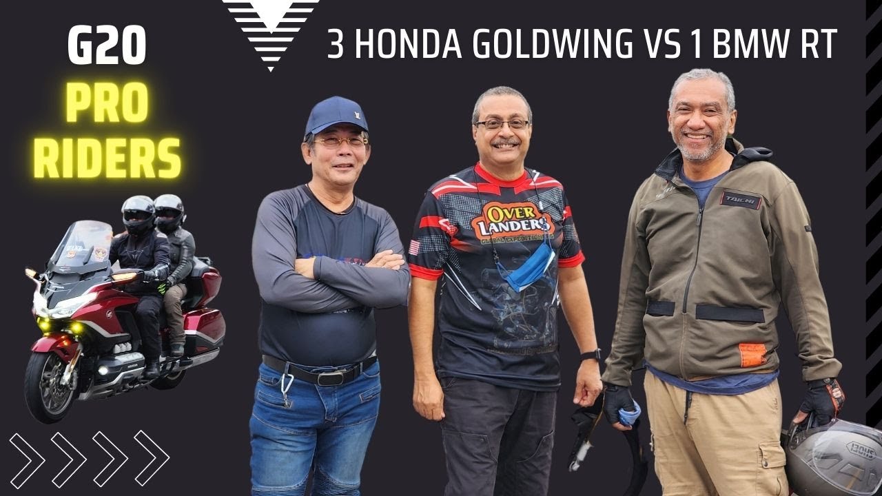 BMW RT 2021 vs G20 HONDA GOLDWING DCT 2021 RIDE PAU YIK MUN TG MALIM 29-1-2023
