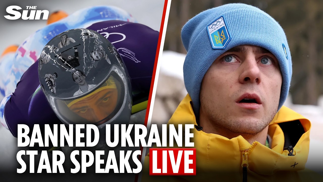 LIVE: Ukraine skeleton racer Vladyslav Heraskevych speaks out after Winter Olympics ban over helmet