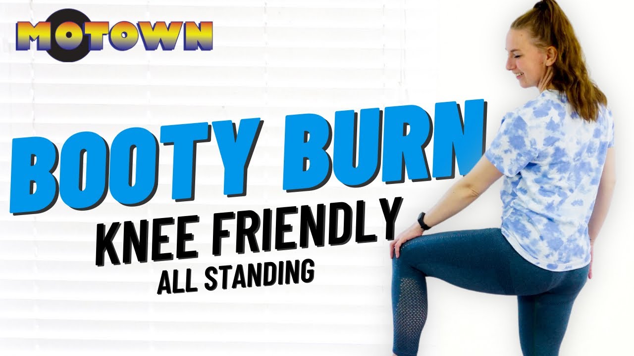 CHALLENGE DAY 15 || KNEE FRIENDLY BOOTY BURN || All Standing, No repeat, No equipment || MOTOWN