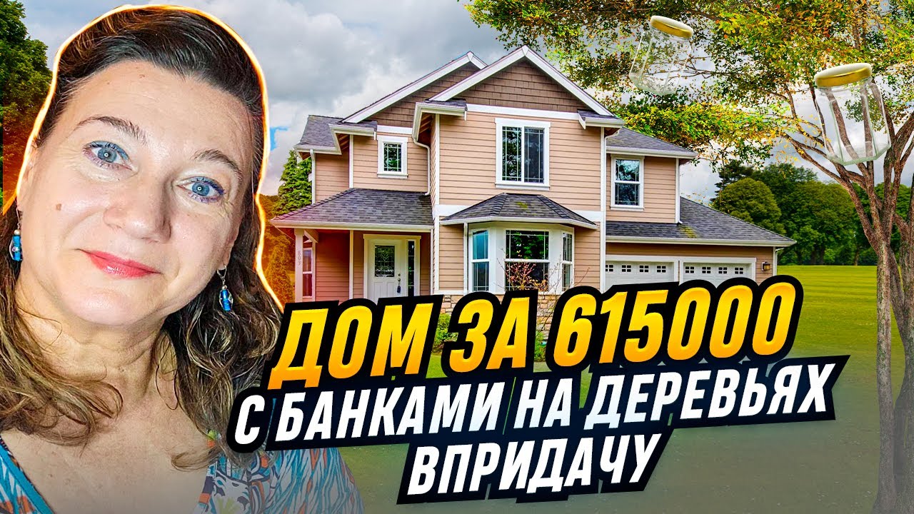 ТУР ДОМА В АМЕРИКЕ ЗА 615000 С БАНКАМИ НА ДЕРЕВЬЯХ