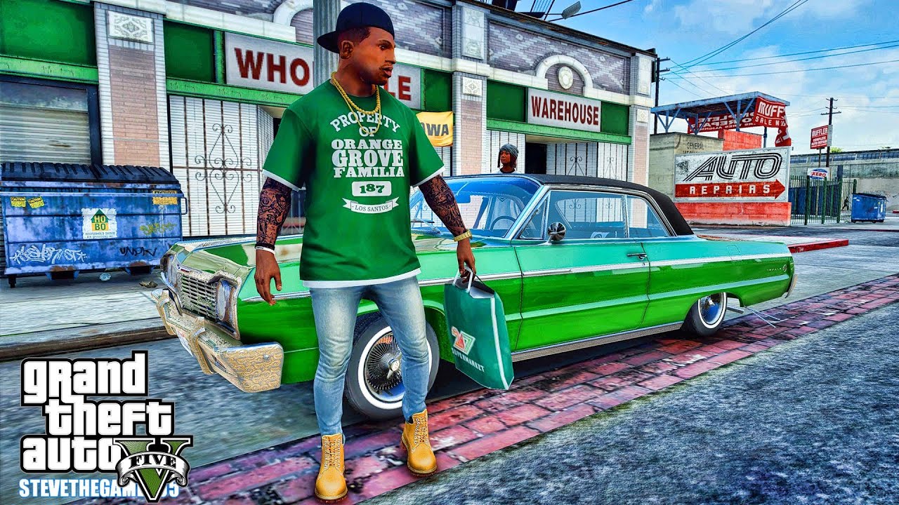 CJ's Join the Family Business in GTA 5| GTA 5 Mods IRL| 4K
