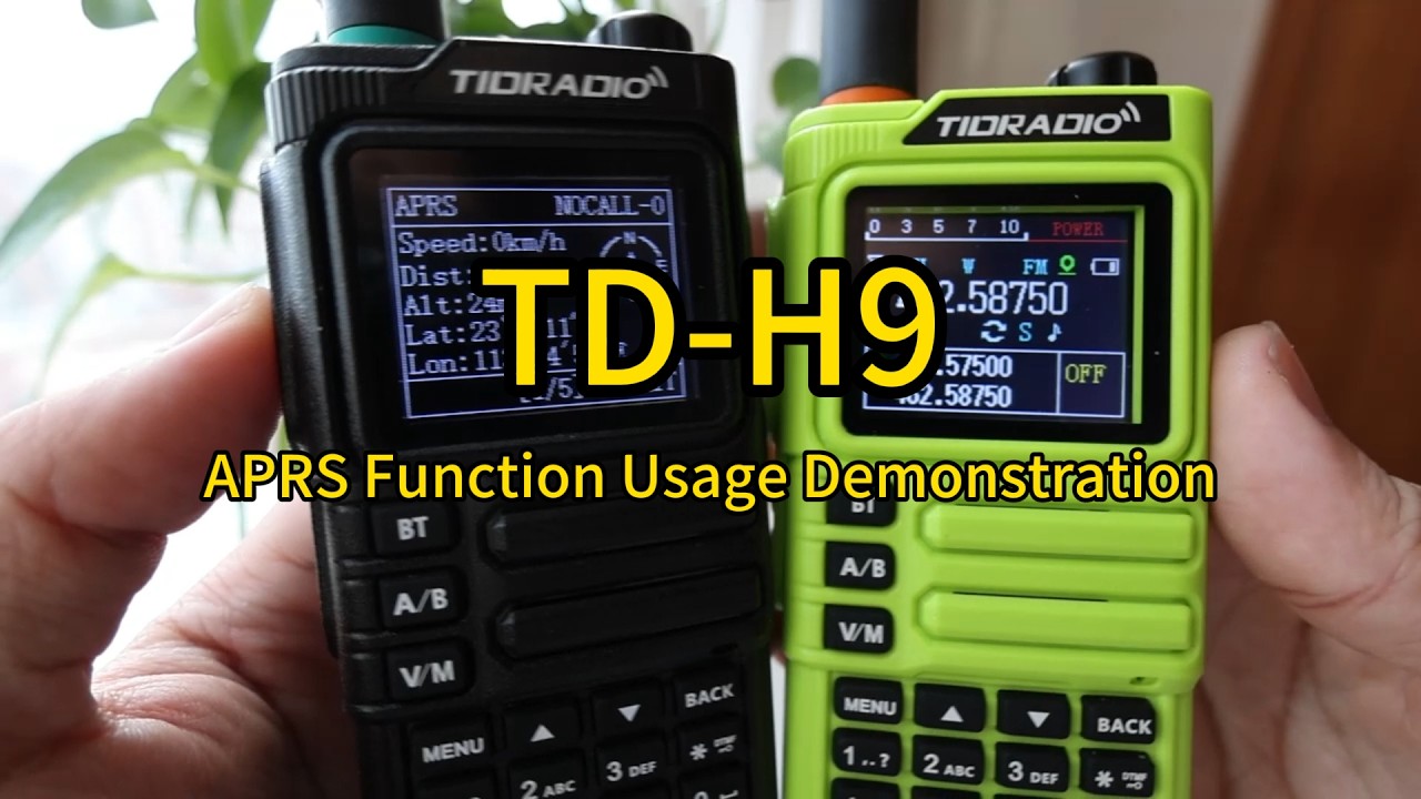 How to use the APRS function of TD-H9 #tidradio #radio #aprs