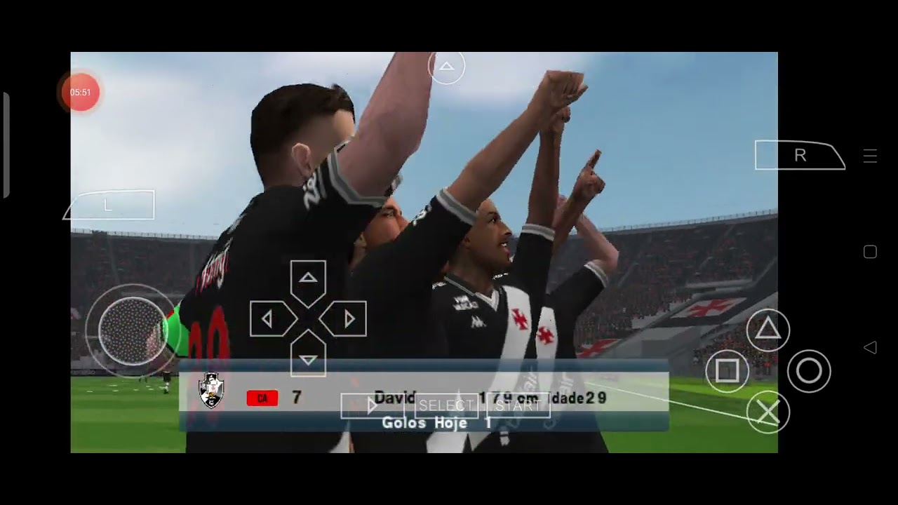 Jogo Completo: Vasco x Athletico Paranaense - PES 2026 Sulamericano (PSP)