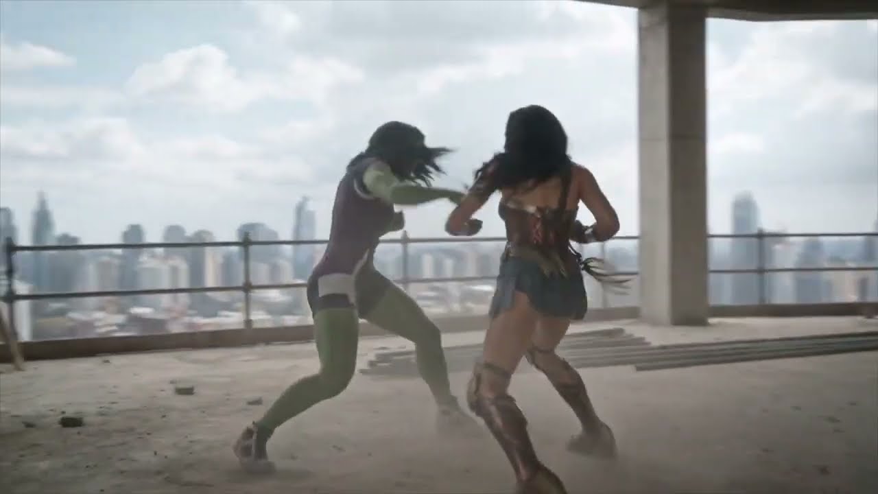 Wonder-women VS She Hulk - Fight Sequence