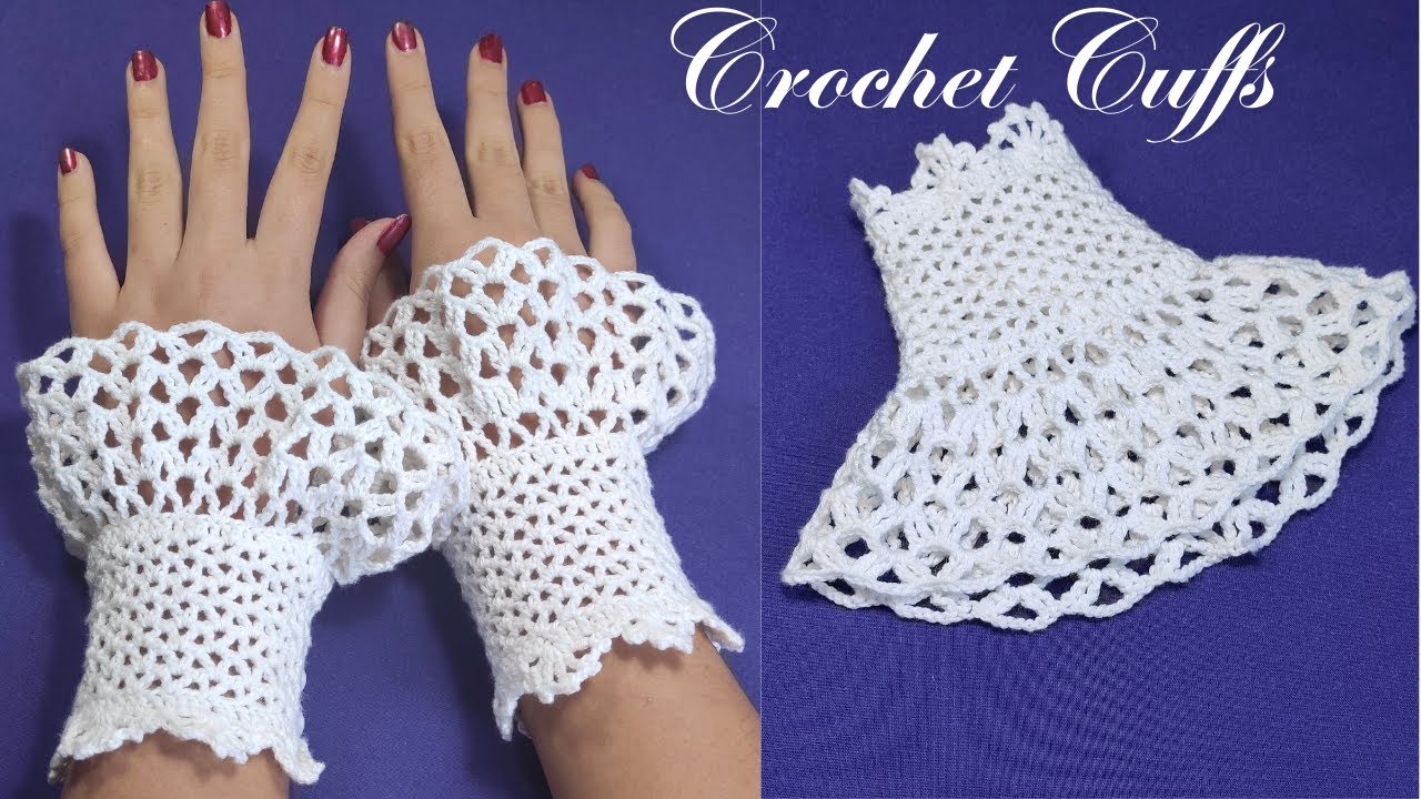 VICTORIAN STYLE CROCHET HANDCUFFS | VINTAGE STYLE CROCHET LACE GLOVES | CROCHET LACY WRISTLETS | DIY
