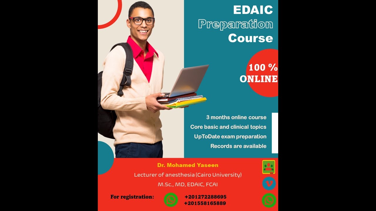 A guide to European diploma of anesthesia and intensive care preparation course