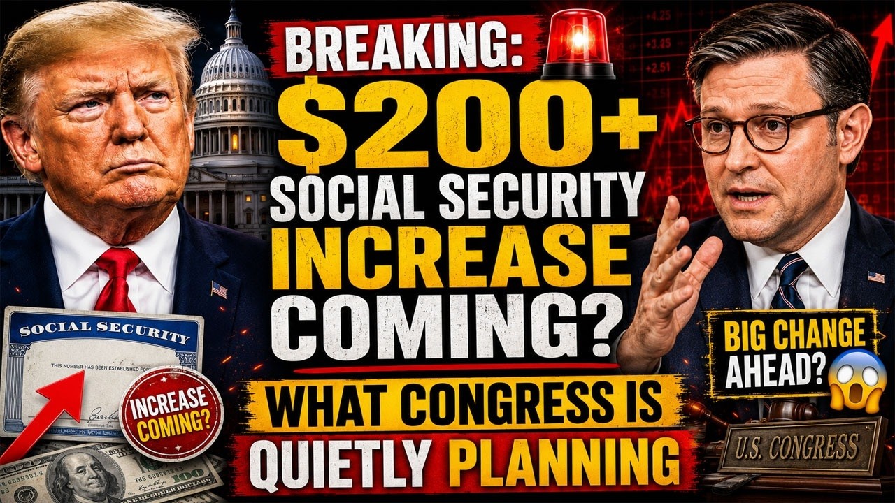🚨 BREAKING: $200+ Social Security Increase Coming? What Congress Is Quietly Planning