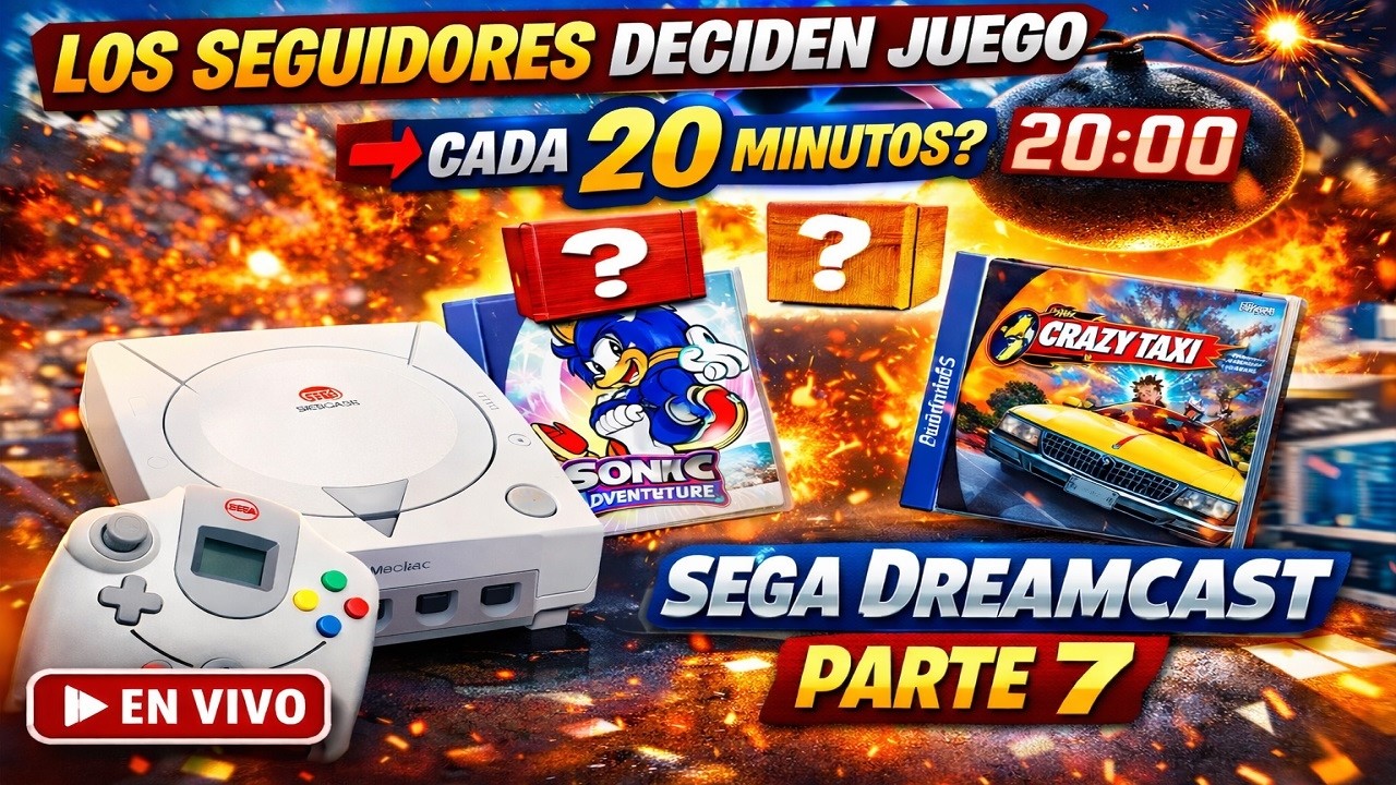 🔴 EN DIRECTO | 🎮 Sega DREAMCAST | ¡El Espectador Decide Juego Cada 20 Min! – Parte 7 | Orbitapolis