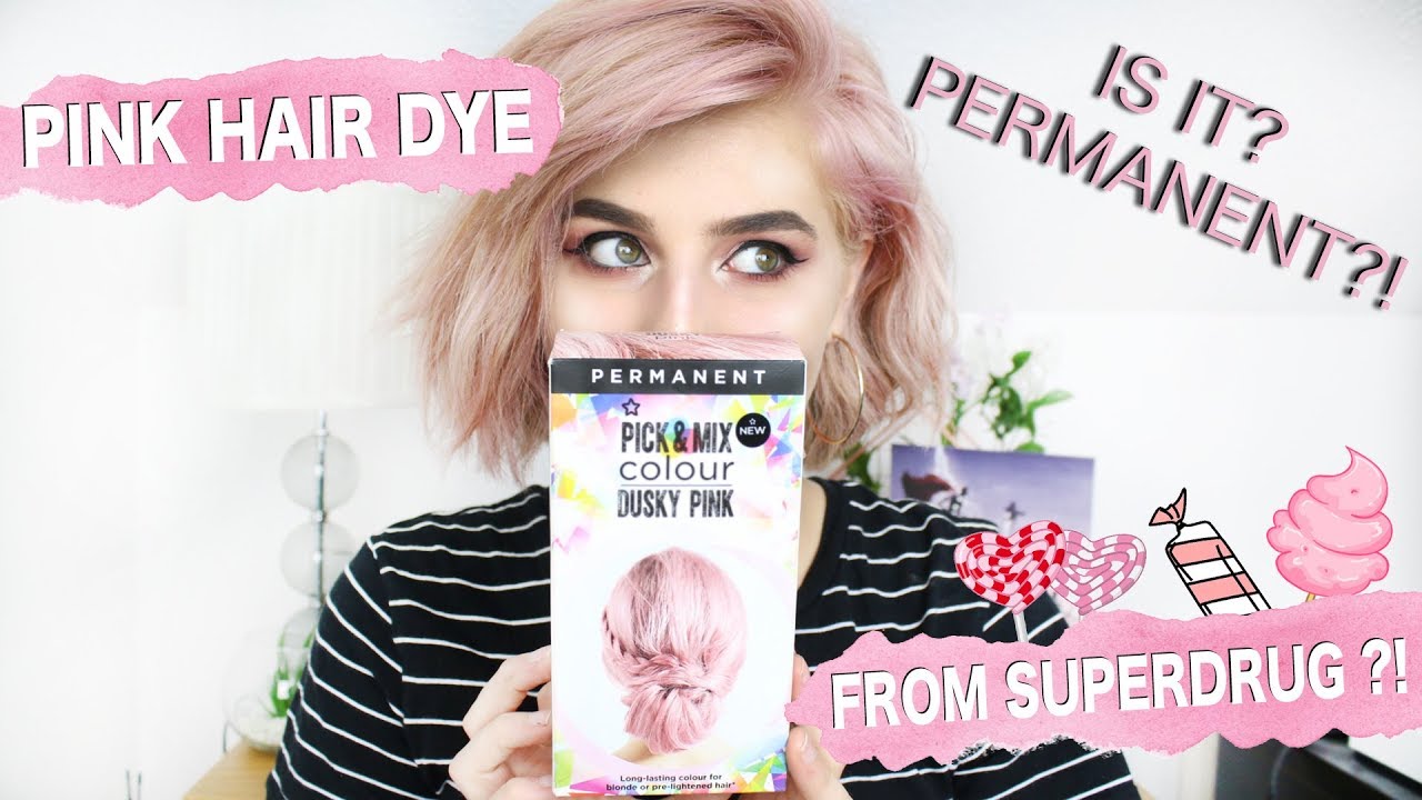 PINK HAIR... FROM SUPERDRUG?! TESTING SUPERDRUG PICK'N'MIX HAIR DYE