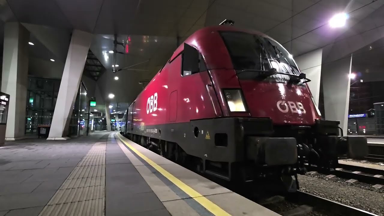 Bahnzeit Wien Comfortjet TEST Railjet Vectron Taurus EuroCity EN  ICE Nightjet Двіж у Відні