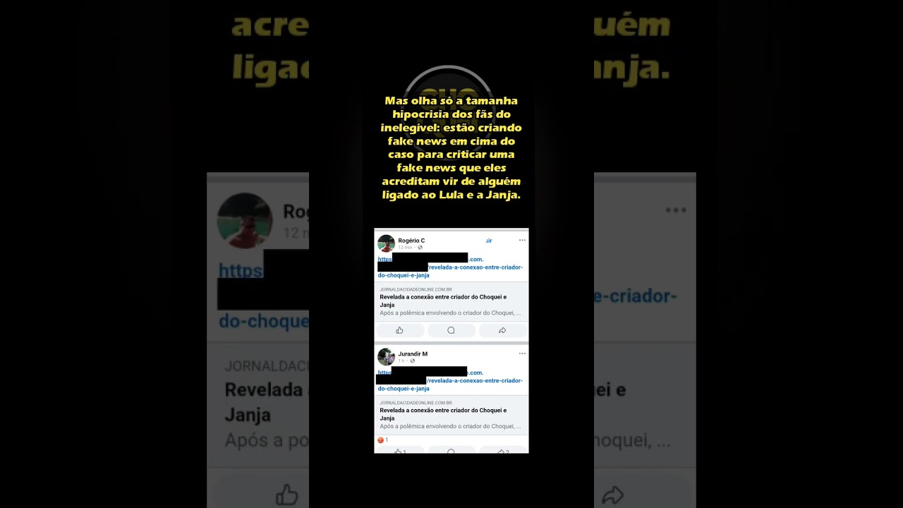 CHOQUEI, fake news e desinforma&ccedil;&atilde;o