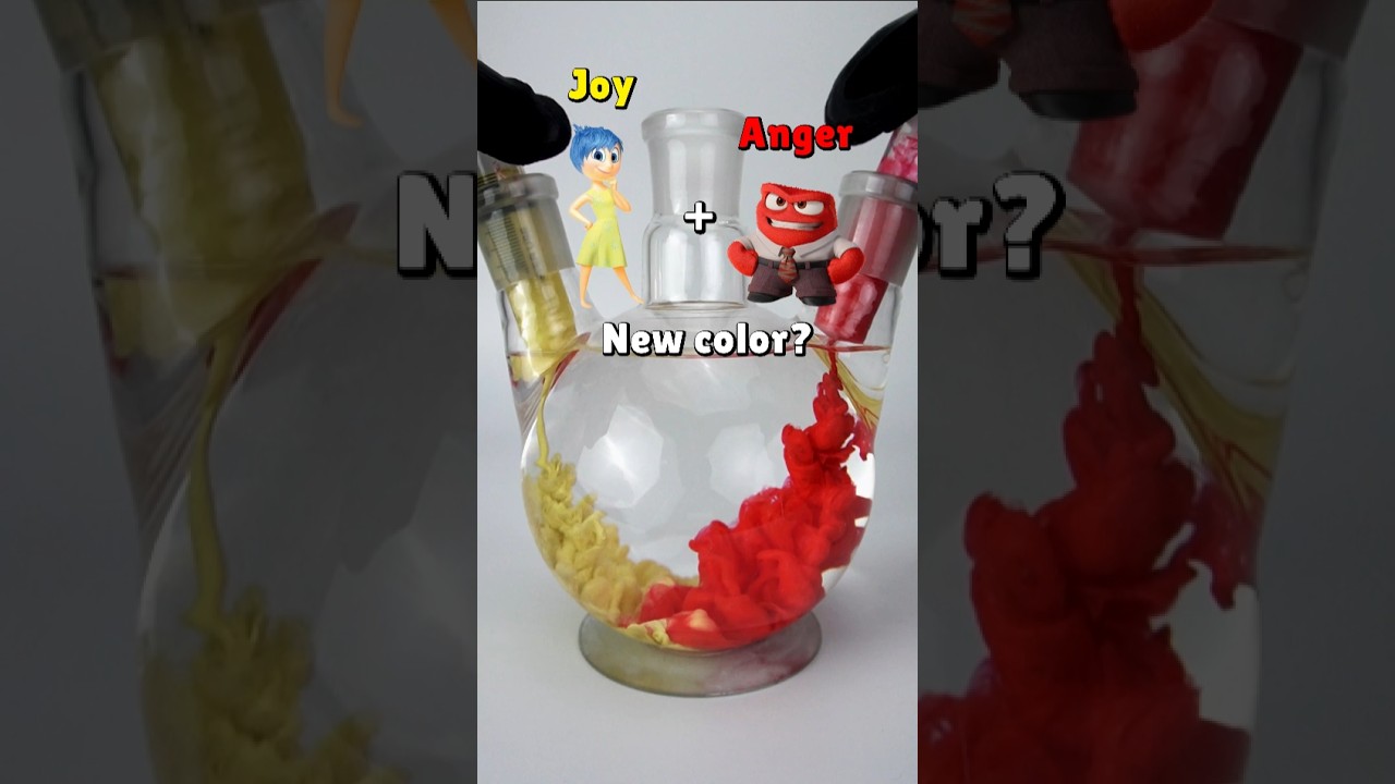 Mix colors to create new colors. #satisfying #colormixing #disney #colors #insideout2 #cartoon