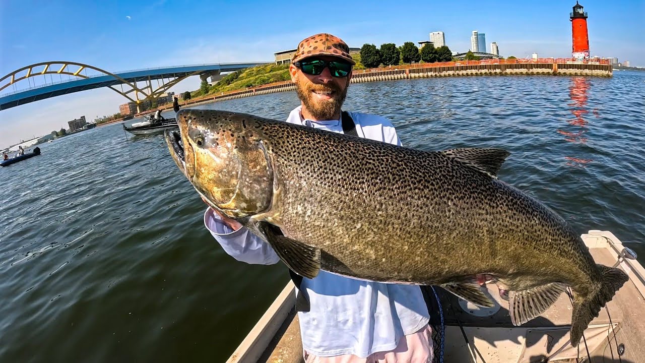 Fall Salmon Fishing Milwaukee Harbor - Bobber Downs & Jigging Bites With Big Boy Fishing 