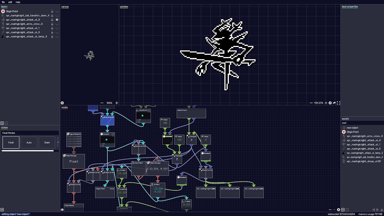 Working on a Dynamic Roaring Knight Avatar (Chat and Chill)