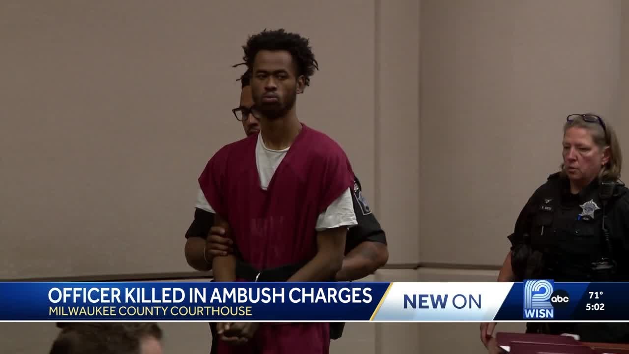Suspect pleads not guilty in death of Milwaukee police officer