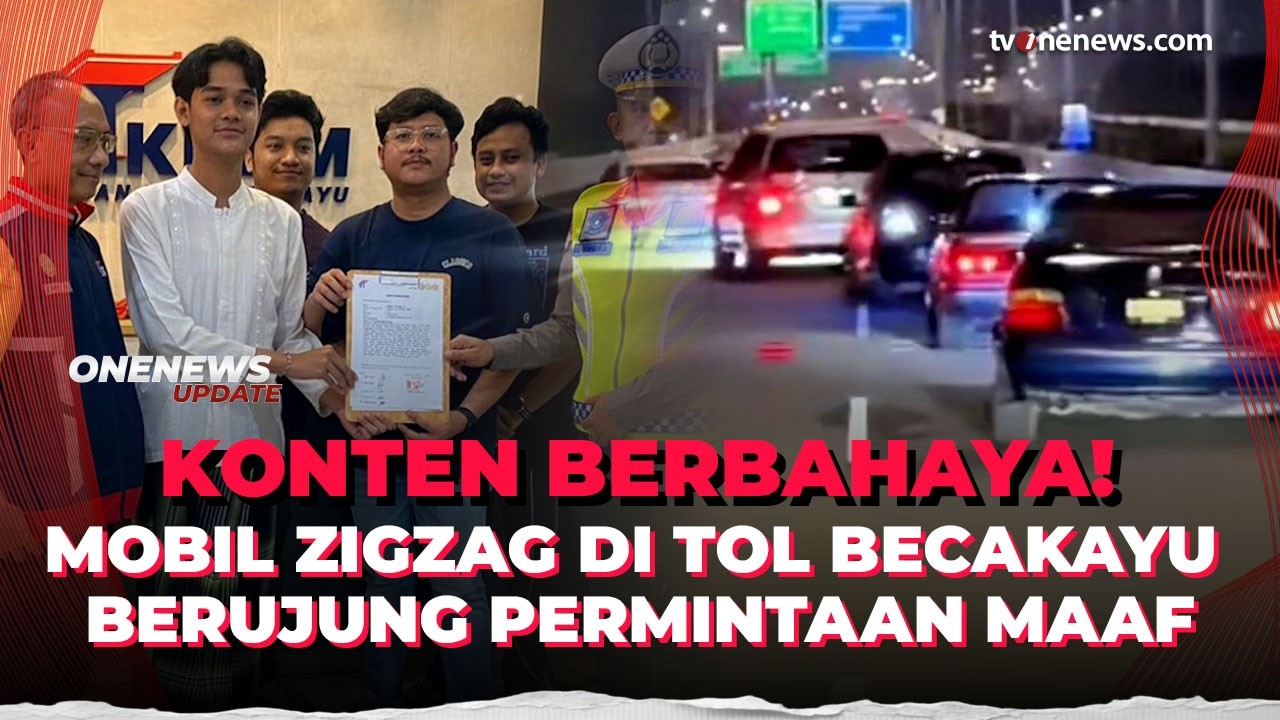 Update! Kasus Mobil Ugal ugalan di Tol Becakayu, Pelaku Ngaku Cuma Buat Konten | OneNews Update