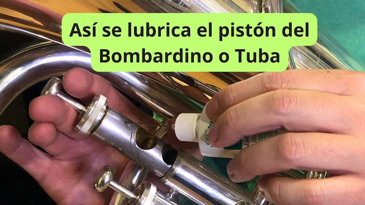 Cómo lubricar los pistones del #bombardino y #tuba (English Subtitle)