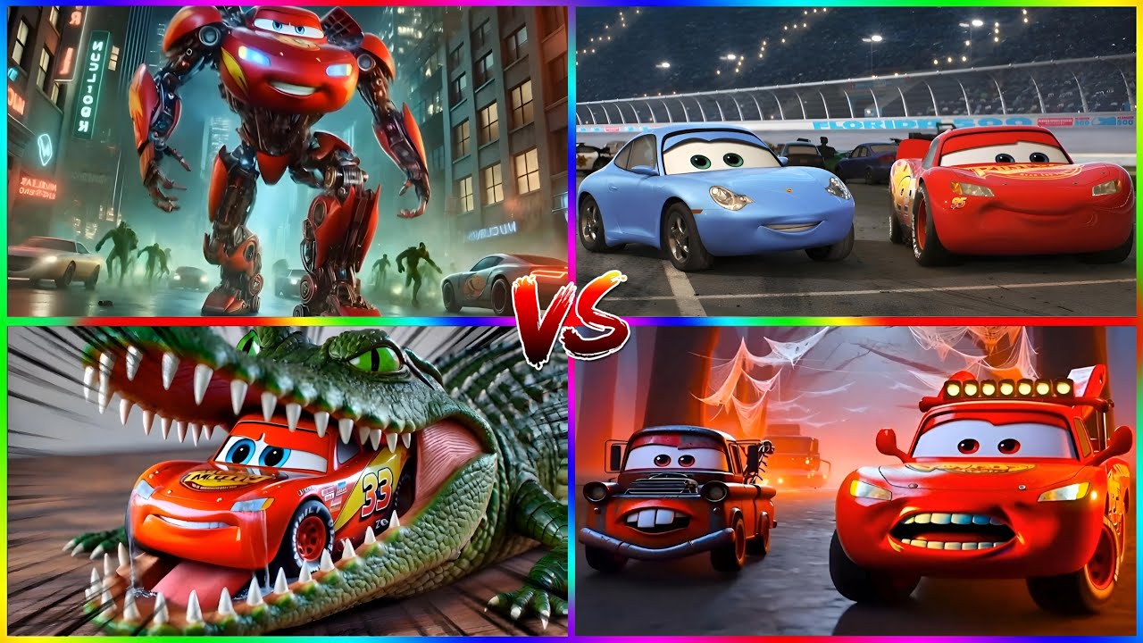 Lightning McQueen vs Monsters | Ultimate Cars Battle✨🎵 CoffinDance Song 