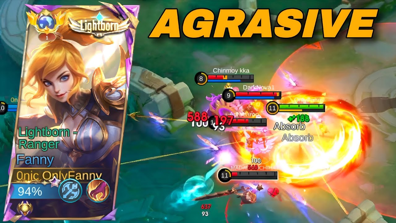 Fanny Agrasive 2.O Speed Rotesion | Duo Rank Hard Mode | Global Player Build 
