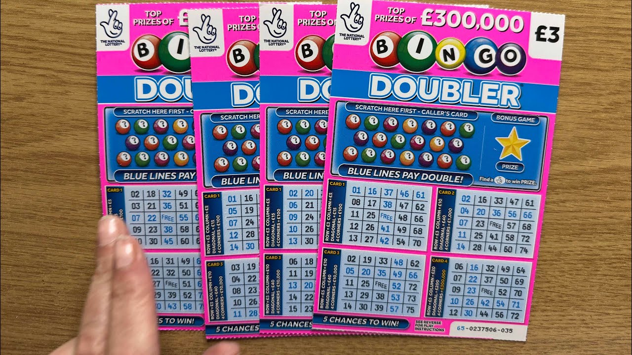BINGO DOUBLER £12 ALLWYN SCRATCH CARDS FROM THE NATIONAL LOTTERY