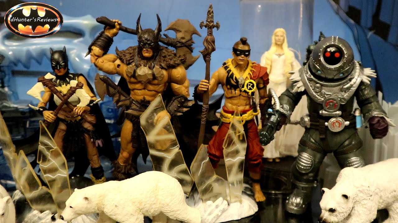 McFarlane DC Multiverse Fighting The Frozen Batman Robin Batgirl Mr. Freeze Page Punchers Review