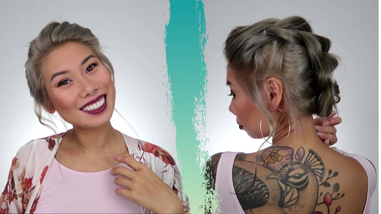 Simple Pull Through Braid Updo | Easy Everyday Hair