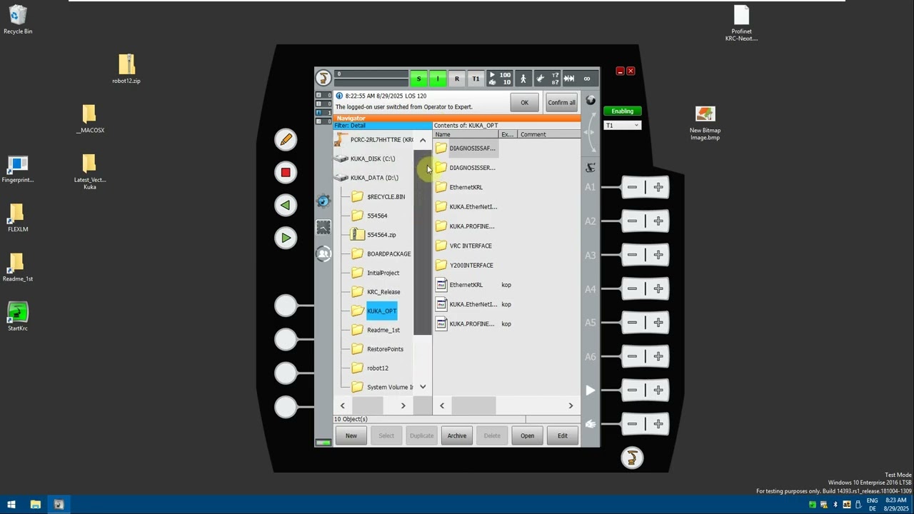 How to configure TCP/IP communication in KUKA Robot